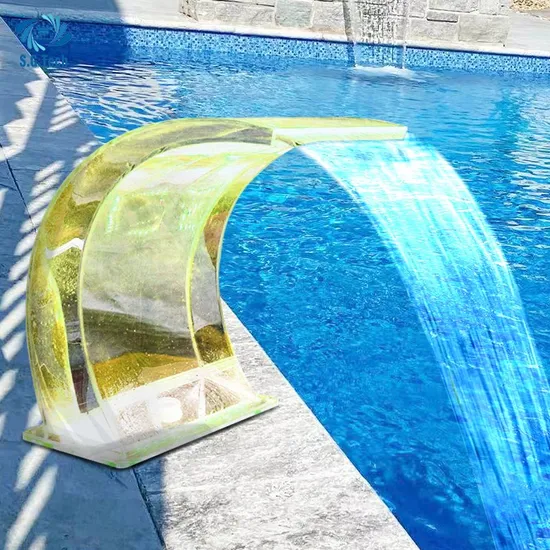 316ステンレス鋼プール滝壁